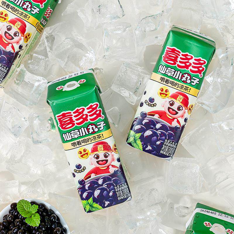 喜多多仙草小丸子凉茶植物饮料仙草蜜仙草汁水仙草冻烧仙草夏季