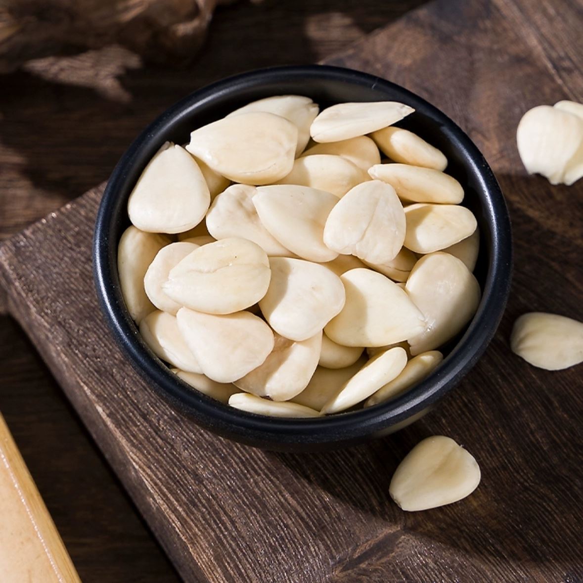 原味南杏仁300g 去皮无硫生甜南杏仁煲汤打豆浆杏仁露七白饮材料