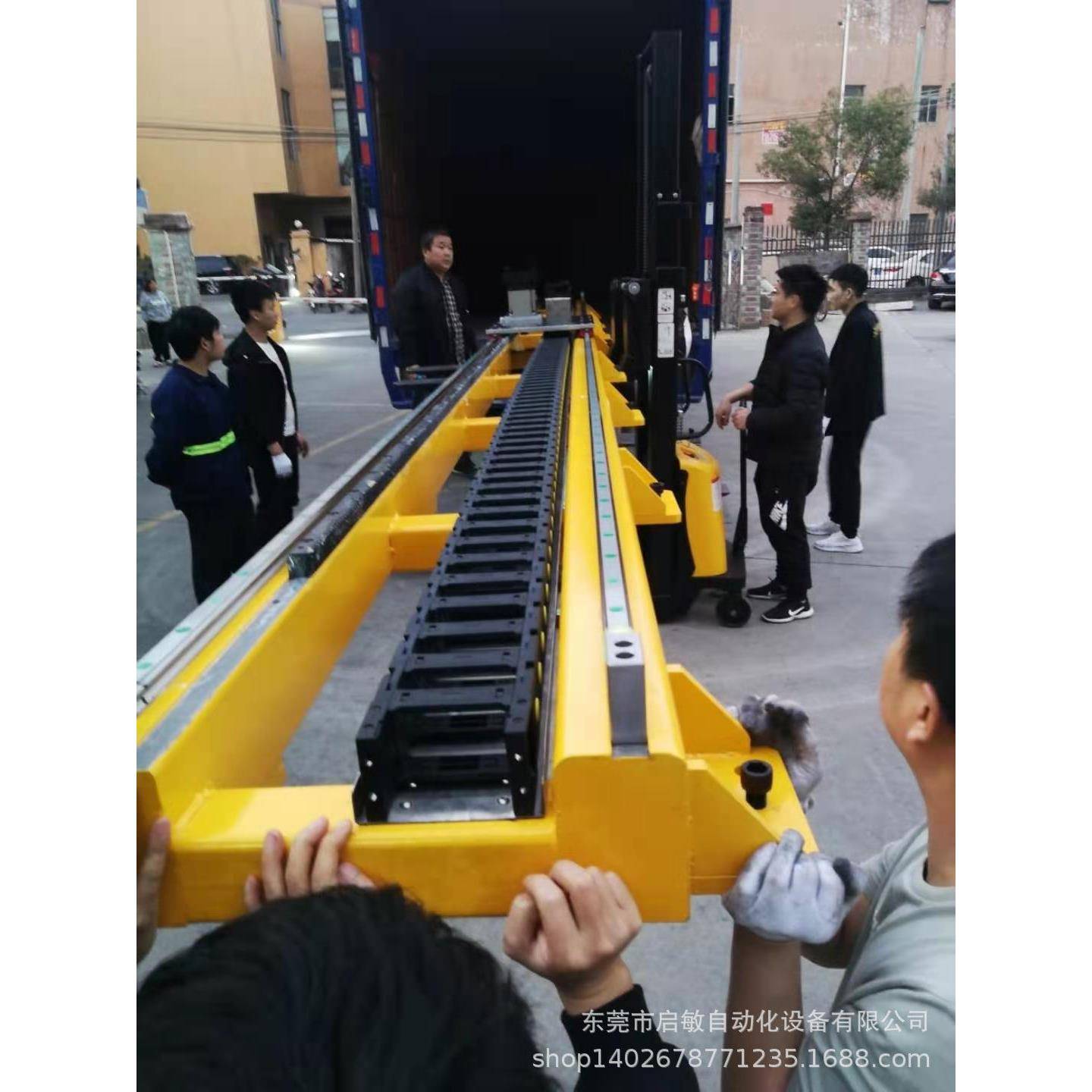 启敏非标齿轮齿条地轨桁架机械手码垛搬运机器人滑台模组