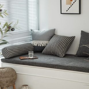 通用可拆洗高密度海绵垫 飘窗垫轻奢榻榻米垫子简约现代窗台垫四季