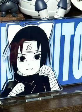 新款火影忍者宇智波鼬周边亚克力立牌摆件幼年鼬自制桌摆收藏送人