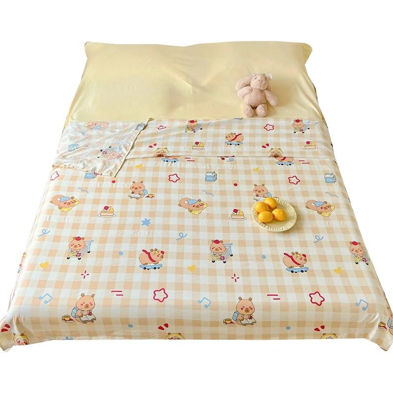 酒店隔脏睡袋旅i行床单人被套可携式四件套外出差旅睡宝非全棉纯