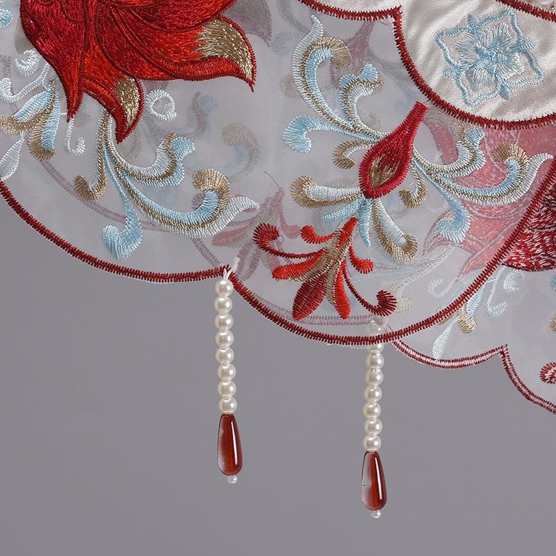 国风花朵绣花汉服云肩甜美装x饰衣领女中年妈妈姐妹团拍照外搭披