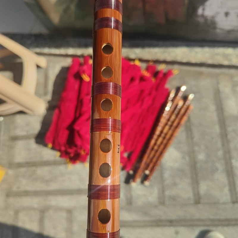 单节款竖笛dF调苦竹笛子乐器学校定制款扁嘴顺笛子有风就响