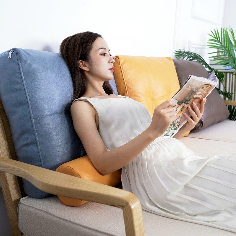 沙发靠枕长方形靠垫长条靠背垫大枕抱枕大尺寸海S绵靠包科技布床