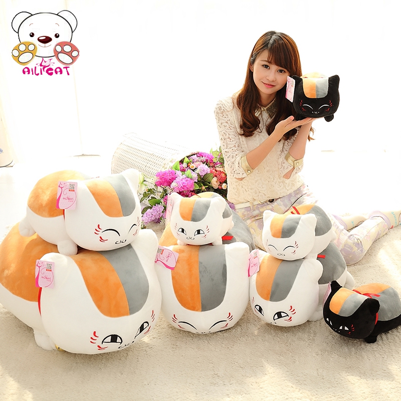 娘口三三毛绒公仔夏目友人帐猫老师猫咪老师抱枕玩U具玩偶布偶娃