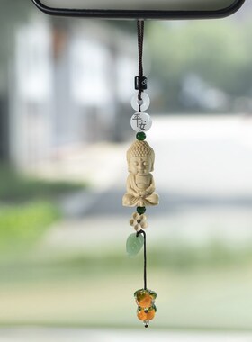 杭州灵流通处代请老山檀车挂莲花十八籽车挂汽车吊Z饰车载吊坠