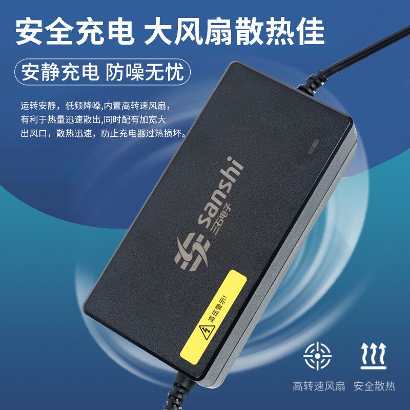 适用极核星恒台铃等电动车72V60VD48V4A6A铅酸三石智能充电器