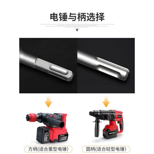 电锤墙壁开孔器大理石混凝土砖墙打孔H神器进钻头冲击钻手钻穿墙