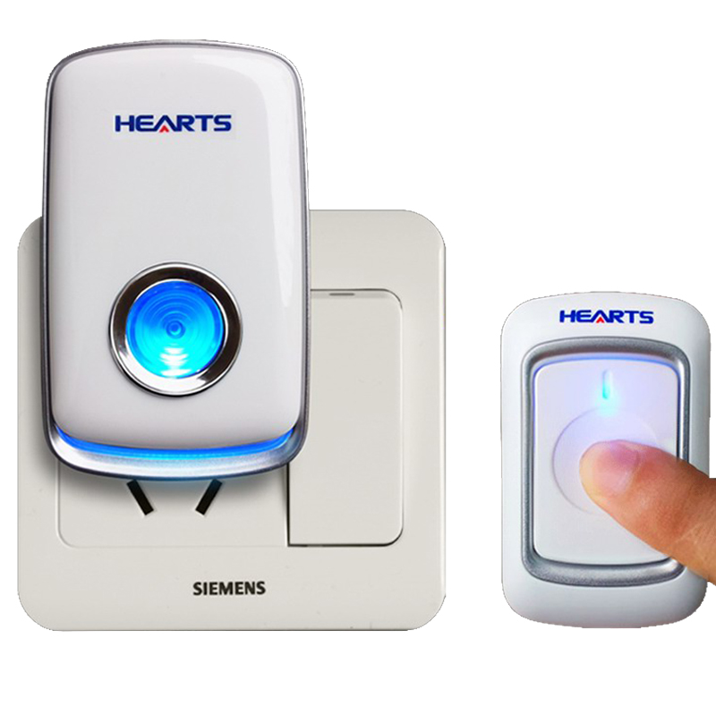 弘顺家用a无线门铃【扩展用】发射器按钮 / 接收响铃(信号放大)