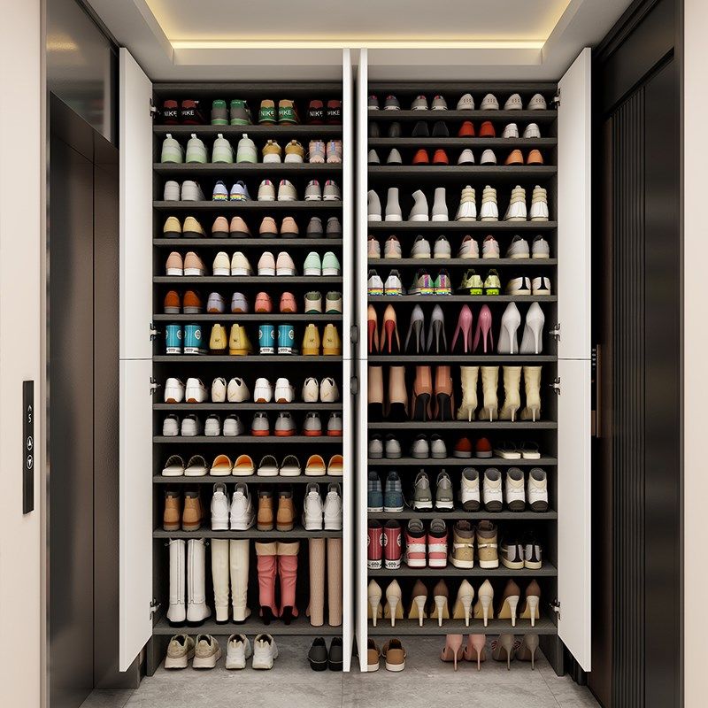 鞋柜家用门口新款2025爆款定制门外电梯口鞋柜储物柜.一体大容量,住宅家具,鞋柜,淘宝优惠券,粉丝福利购,淘宝优惠卷