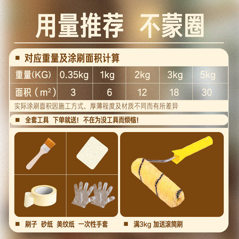 水性漆木器漆旧家具翻新r改色门木头木漆白漆清漆油漆家用自刷涂