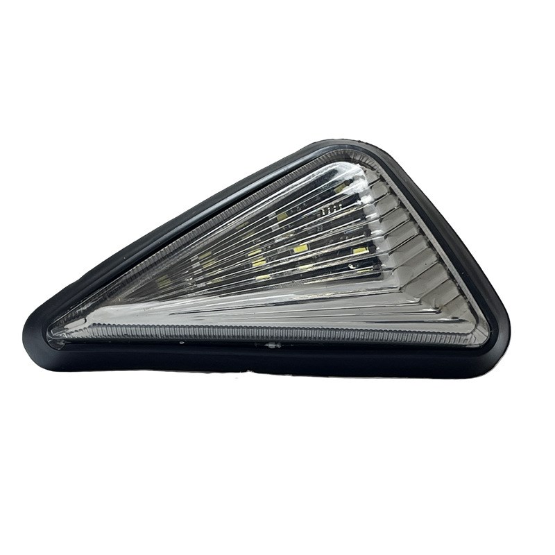 工厂电摩托车12V嵌入式三角型LED流水转向灯大U排量跑车边角灯