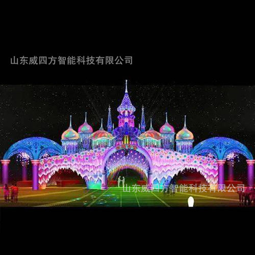 2021春节元宵节日庆典大型花灯会梦幻灯光展售楼处庙会灯光节定制