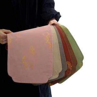 谈得来伊人谁与双层亮金松鹤云头茶席中式禅意布艺餐桌垫复古桌垫