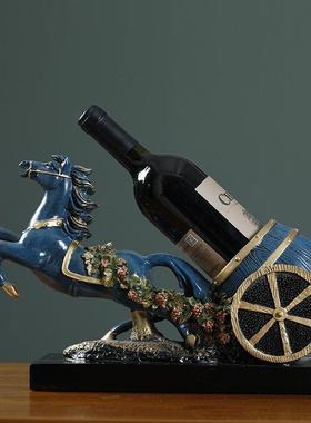 简约现代轻奢酒柜装饰品摆件家居饰品电视柜玄关红酒架子葡萄酒托