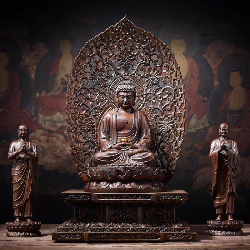 佛香天逸释迦牟尼佛铜佛像三宝阿弥陀佛药师佛大日如来佛祖家居摆