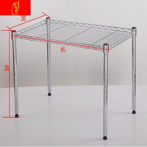 厨房不锈钢色一层置物架整体橱柜分层隔层架台面整理落地收纳免打