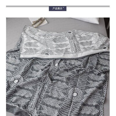 纯棉毛巾被软四层纱布单双人季柔盖毯空印弟安毛调毯夏1凉被50*2