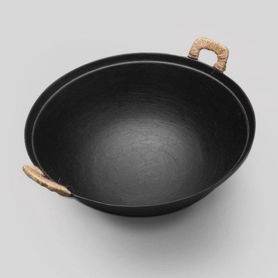 土灶铁锅双耳炒锅家用生铁炒菜锅不粘柴火灶已开锅加厚加深老式