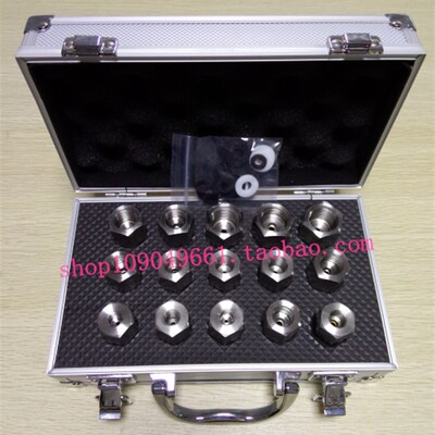 15件套装不锈钢接头组件压力表校验泵校准台传感器变送器转换接头