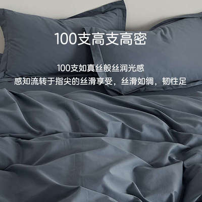 枕套纯棉酒店风纯色枕头套全棉48cmx74cm枕头内胆套单个一对装4