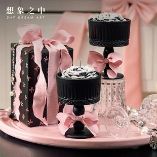 山茶花香薰蜡烛礼盒高级感生日礼物卧室女生家用室内新婚小众摆件