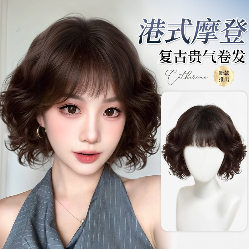 丝奈儿中老年妈妈轻薄梨花卷假发
