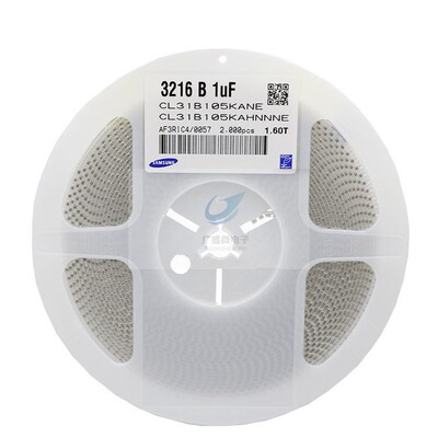 贴片电容器 1206 1UF 105K 25V X7R CL31B105KAHNNNE 片状式陶瓷