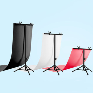 摄影背景支架PCV背景板纯色背景布金属T型背景架产品拍摄道具
