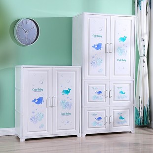 衣柜现代简约家用卧室铝合金衣柜双开门经济型出租房