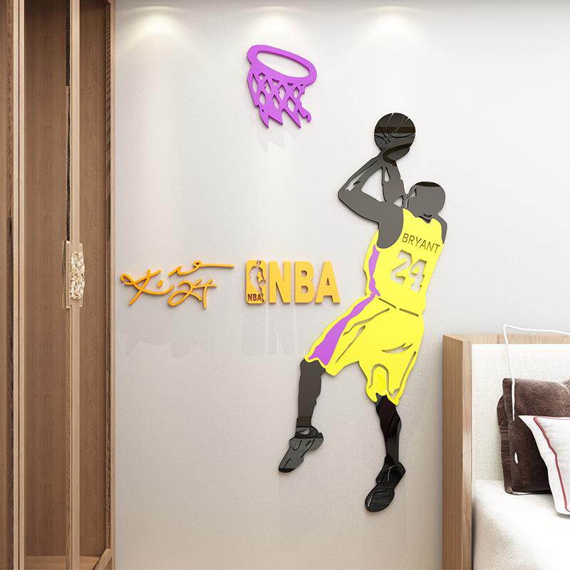 篮球nba科比海报装饰布置主题房间男孩卧室宿舍床头背景墙面贴画