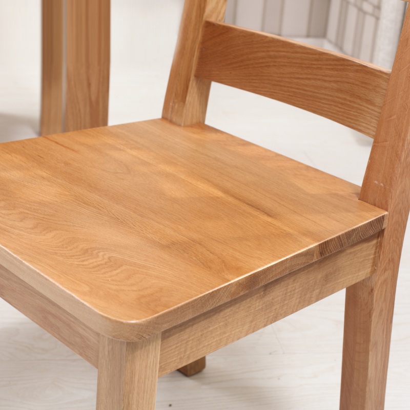 实木餐椅家用餐桌椅子橡木靠背椅原木现代简约木椅书桌椅