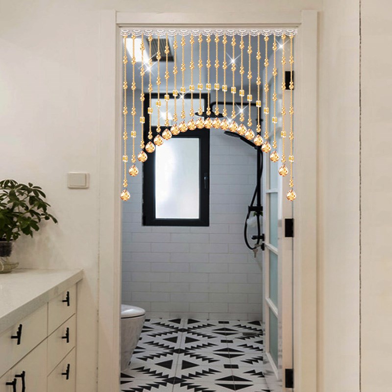 珠帘隔断帘葫芦门帘客厅过道卫生间卧室水晶串珠挂帘门对门挂帘子