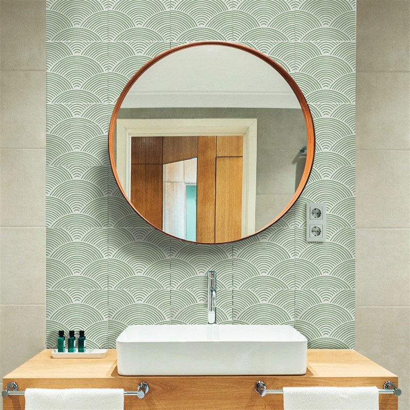 自在boho风分子皮纹瓷砖贴家装DIY翻新改造贴纸厨房浴室自粘墙贴