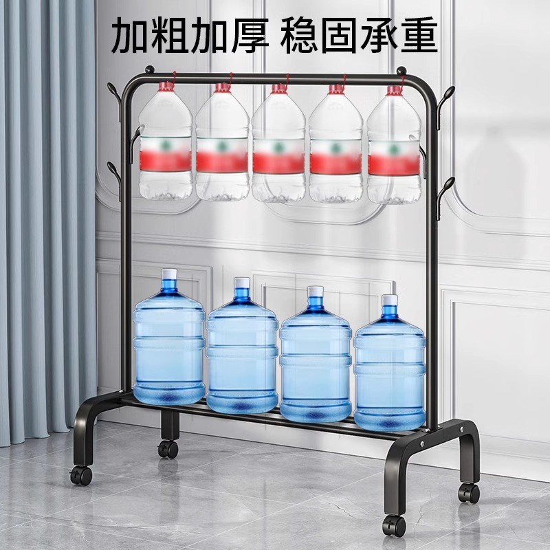 晾衣架落地室内家用不占地可移动晾衣杆阳台客厅折叠收纳凉衣架子