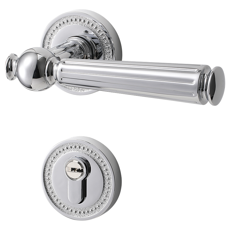 房间卧室门锁法式家用室内木门门把手分体磁吸静音欧式轻奢房门锁