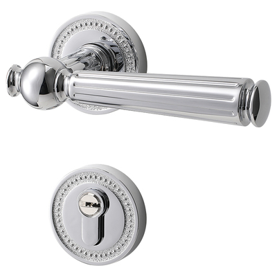 房间卧室门锁法式家用室内木门门把手分体磁吸静音欧式轻奢房门锁