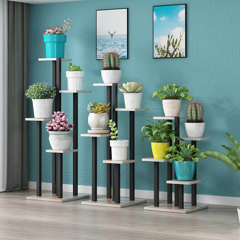 迷都公馆铁艺花架室内客厅多层现代简约绿萝多肉花盆栽架子落地式