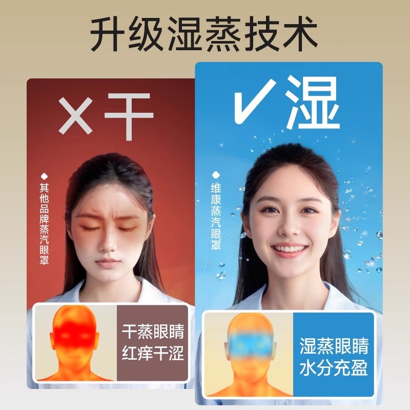 维康人参甘草本汉方m蒸汽眼罩缓解眼疲劳午休护眼一次性加热0021D