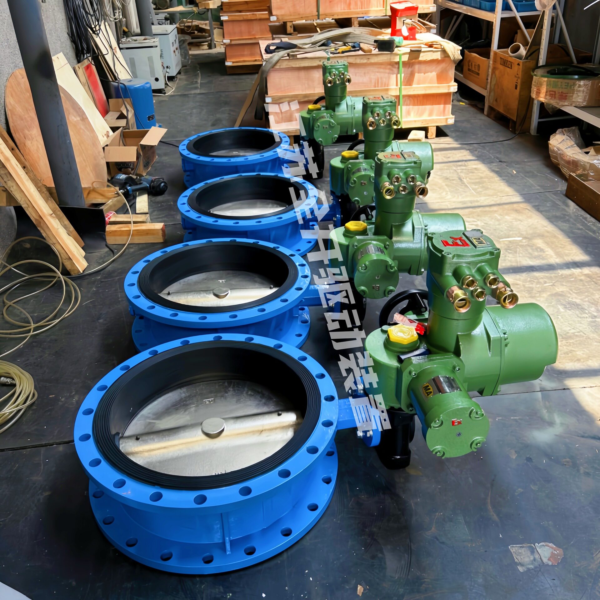 WSD941X-1.0MPa DN200瓦斯隔爆专用法兰蝶阀 CF8不锈钢阀体