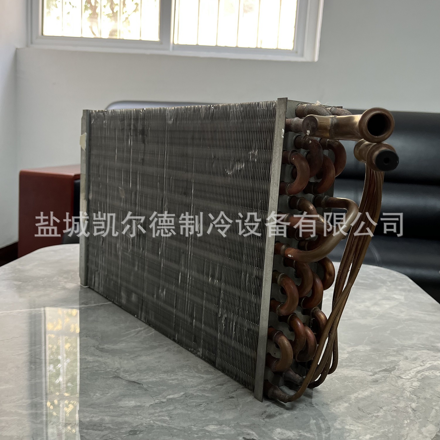 风机盘管表冷器亲水铝翅片式换热器铜管铜箔冷凝器蒸发器厂家
