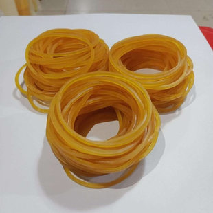 厂家批发橡皮筋黄色捆绑橡皮筋1寸1.5寸3寸各种规格宽度白色胶圈