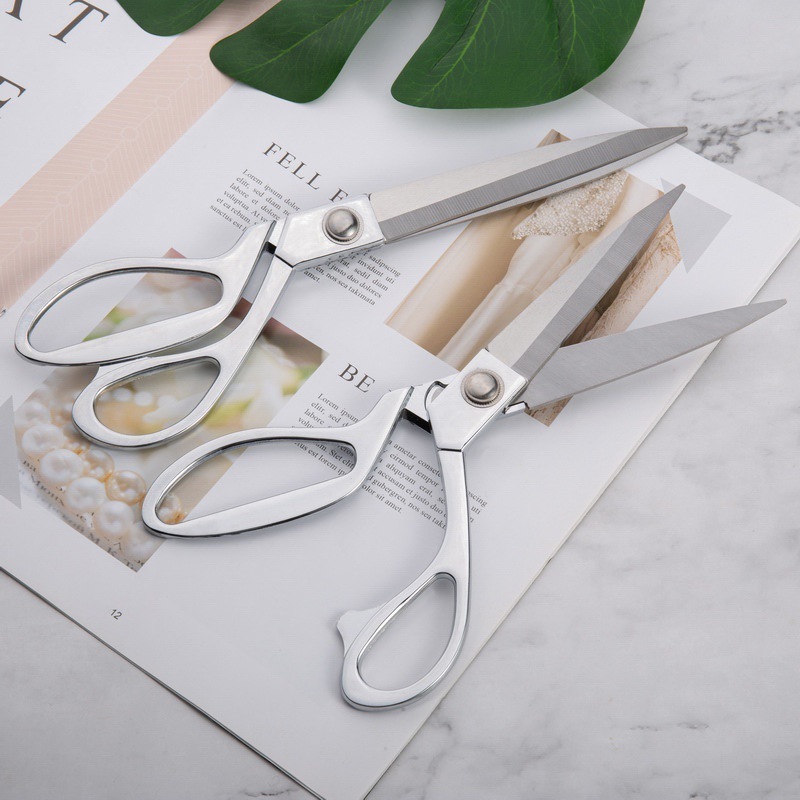 手工缝纫线头剪刀服装裁缝剪大号布艺剪不锈钢家用剪ASAKH-NO.K38