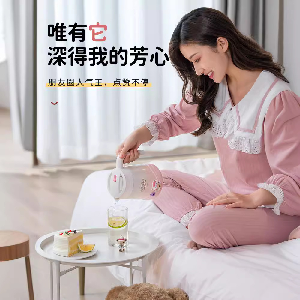 日本泰福高保温壶家用迷你热水壶小型开水保温瓶304不锈钢暖壶1升