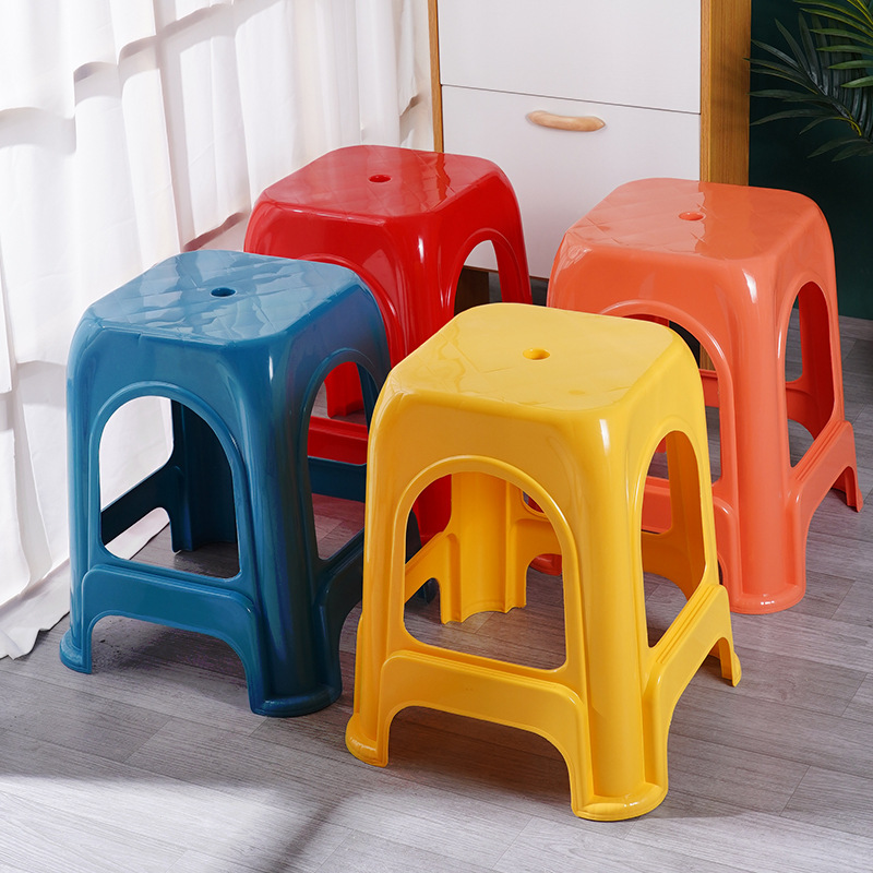 加厚家用塑料凳子塑料凳高板凳客厅餐桌椅子大排档塑胶凳子高脚凳