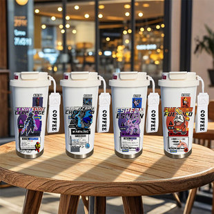 宝可梦周边保温杯苍炎刃鬼喷火龙伊布呆火鳄大容量儿童男生水杯子