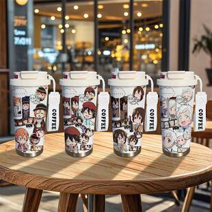 文豪野犬周边保温杯中原中也江户川太宰治中岛敦大容量儿童水杯子