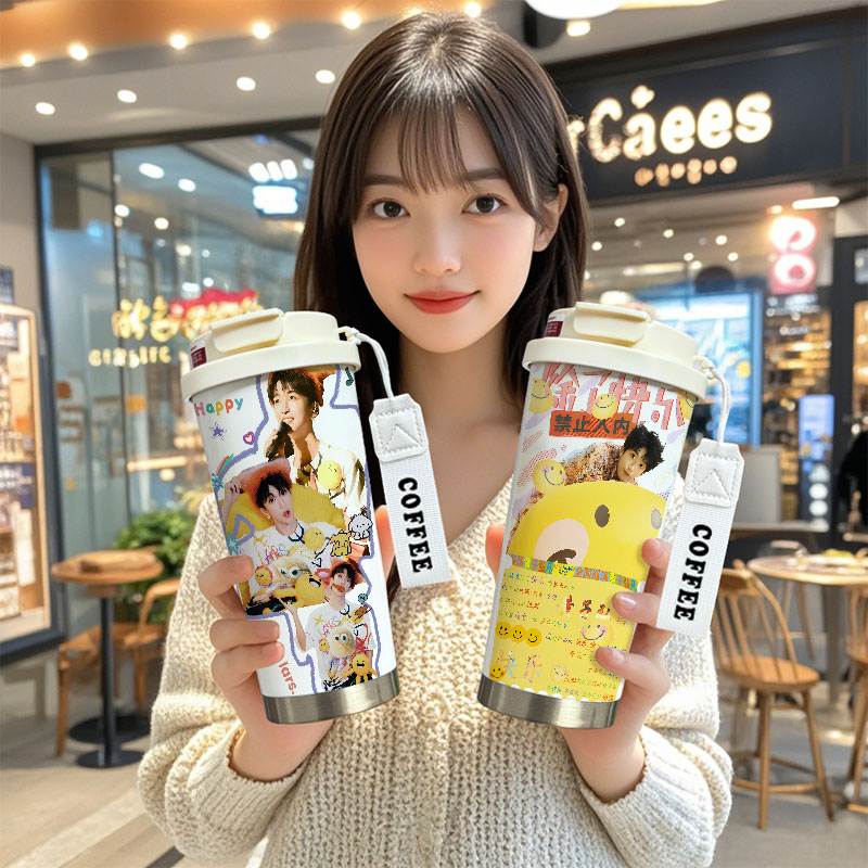 316不锈钢530毫升图案高清易清洗