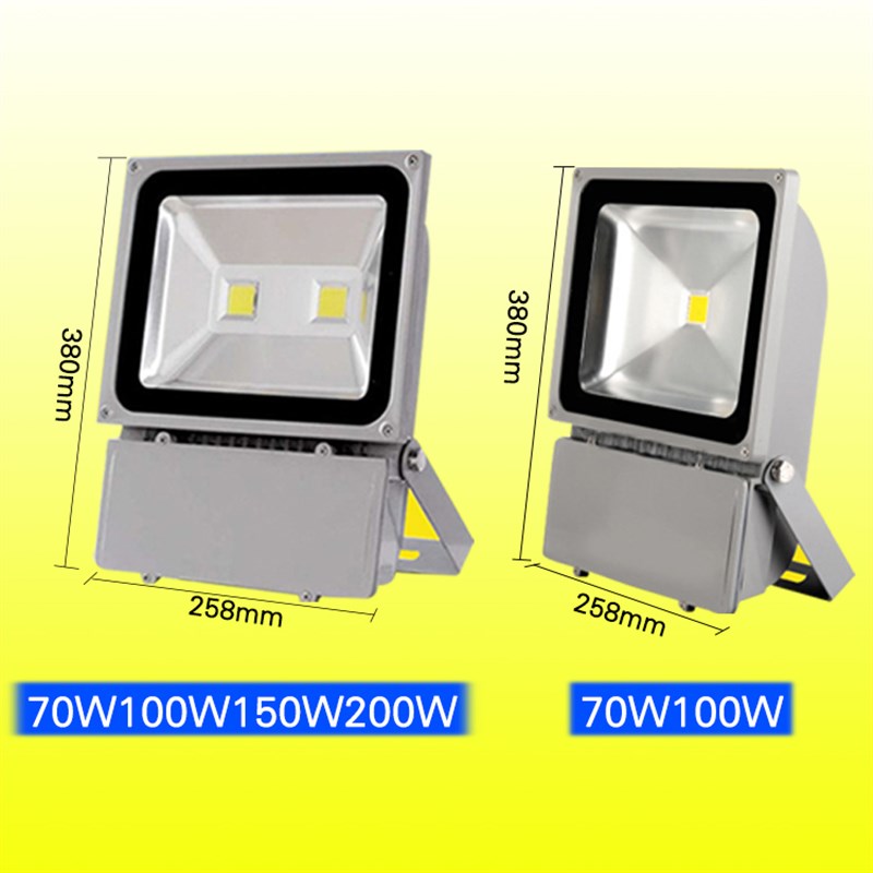 LED投光灯e100W户外室外灯泛光灯防水广告灯20W30W50W400W投射灯